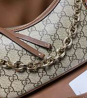 Bagsaaa Gucci GG Emblem small shoulder bag 847447 beige & brown - 24cm - 4