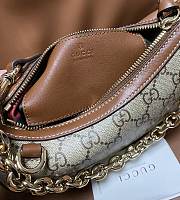 Bagsaaa Gucci GG Emblem small shoulder bag 847447 beige & brown - 24cm - 3