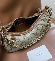Bagsaaa Gucci GG Emblem small shoulder bag 847447 beige & brown - 24cm - 2