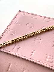 Bagsaaa Bulgari Pink Embossed Crossbody Bag - 19cm - 4
