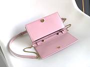 Bagsaaa Bulgari Pink Embossed Crossbody Bag - 19cm - 3