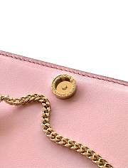 Bagsaaa Bulgari Pink Embossed Crossbody Bag - 19cm - 2