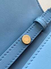 Bagsaaa Bulgari Blue Embossed Crossbody Bag - 19cm - 4
