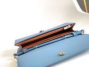 Bagsaaa Bulgari Blue Embossed Crossbody Bag - 19cm - 2