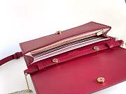 Bagsaaa Bulgari Red Embossed Crossbody Bag - 19cm - 4