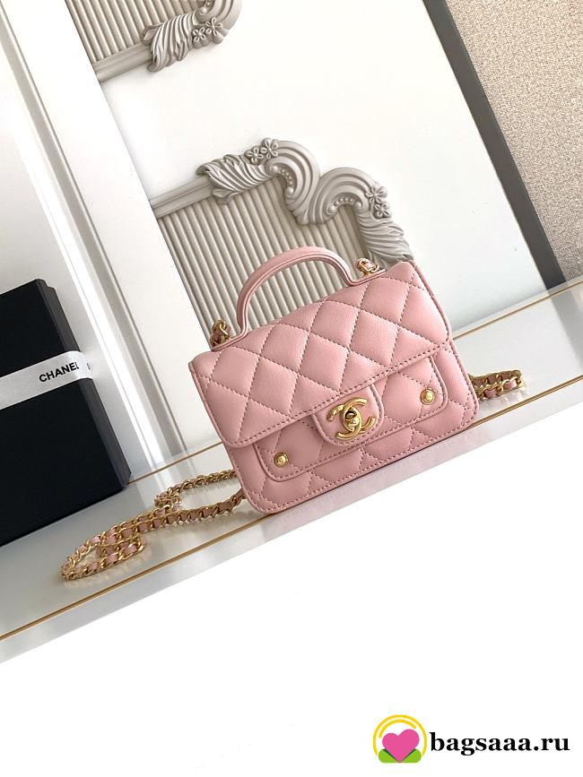 Bagsaaa Chanel Clutch with chain AP4675 pink - 15cm - 1
