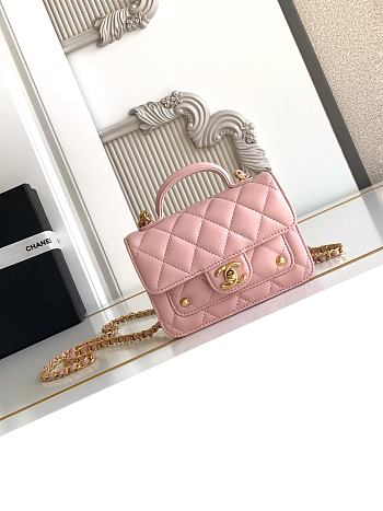 Bagsaaa Chanel Clutch with chain AP4675 pink - 15cm