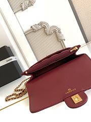 Bagsaaa Chanel Wallet on Chain AP4674 Burgundy - 19cm - 3