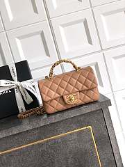 Bagsaaa Chanel Mini Flap Bag with Top Handle AS5701 Camel - 19.5cm - 1