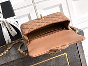 Bagsaaa Chanel Mini Flap Bag with Top Handle AS5701 Camel - 19.5cm - 3