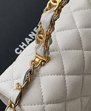 Bagsaaa Chanel Mini Flap Bag with Top Handle AS5701 White - 19.5cm - 4