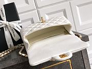 Bagsaaa Chanel Mini Flap Bag with Top Handle AS5701 White - 19.5cm - 3