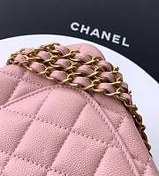 Bagsaaa Chanel Mini Flap Bag with Top Handle AS5701 Pink - 19.5cm - 2