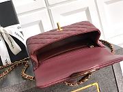 Bagsaaa Chanel Mini Flap Bag with Top Handle AS5701 Red - 19.5cm - 4