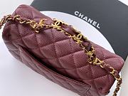 Bagsaaa Chanel Mini Flap Bag with Top Handle AS5701 Red - 19.5cm - 3