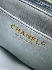 Bagsaaa Chanel Mini Flap Bag with Top Handle AS5701 Light Blue - 19.5cm - 4