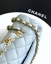 Bagsaaa Chanel Mini Flap Bag with Top Handle AS5701 Light Blue - 19.5cm - 2
