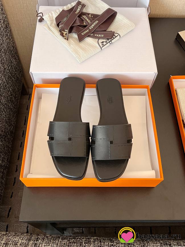 Bagsaaa Hermes Idioma sandal black - 1