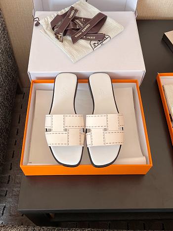 Bagsaaa Hermes Idioma sandal white
