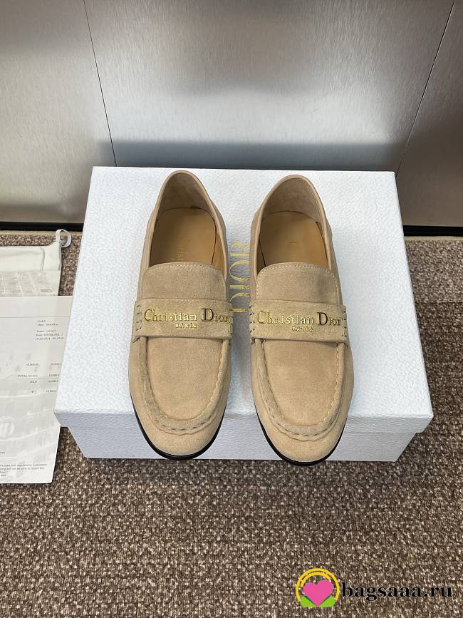 Bagsaaa Dior Boy Loafer Rope Beige Suede Calfskin - 1