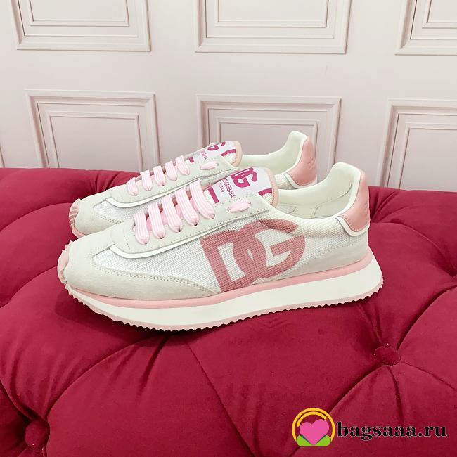 Bagsaaa D&G Mixed-material DG CUSHION sneakers pink - 1