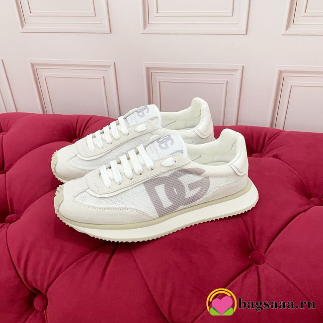Bagsaaa D&G Mixed-material DG CUSHION sneakers white - 1