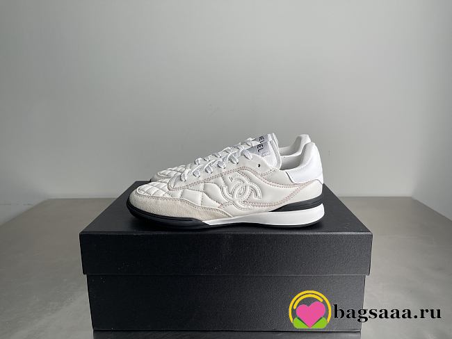 Bagsaaa Chanel Trainers G45839 White & Light Gray - 1