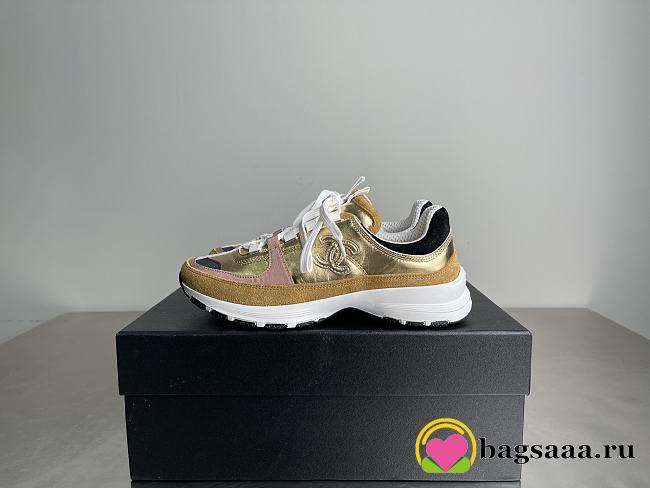 Bagsaaa Chanel Sneakers G46609 Gold - 1