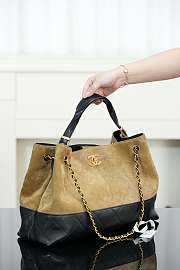 Bagsaaa Chanel Shopping Bag AS5657 Beige & Black - 40cm - 4