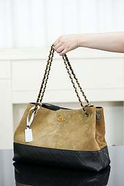 Bagsaaa Chanel Shopping Bag AS5657 Beige & Black - 40cm - 3
