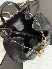 Bagsaaa CHANEL 25 Medium Backpack AS5600 Black Caviar - 23cm - 4