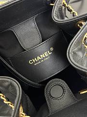 Bagsaaa CHANEL 25 Medium Backpack AS5600 Black Caviar - 23cm - 3