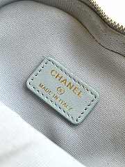 Bagsaaa Chanel Heart Clutch with Chain AP2784 Light Blue - 13cm - 4