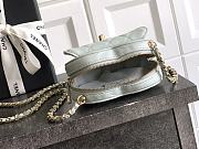 Bagsaaa Chanel Heart Clutch with Chain AP2784 Light Blue - 13cm - 3