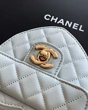 Bagsaaa Chanel Heart Clutch with Chain AP2784 Light Blue - 13cm - 2