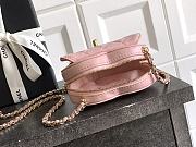 Bagsaaa Chanel Heart Clutch with Chain AP2784 Pink - 13cm - 4
