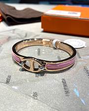 Bagsaaa Hermes Mini Clic Chaine d'Ancre bracelet pink - 1