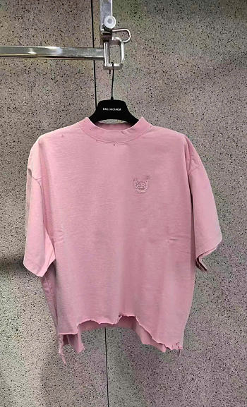 Bagsaaa BALENCIAGA Cotton t-shirt with Balenciaga BB Classic Logo