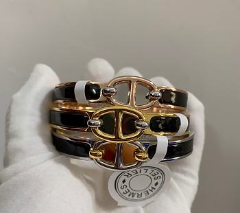 Bagsaaa Hermes Mini Clic Chaine d'Ancre bracelet black