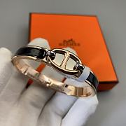 Bagsaaa Hermes Mini Clic Chaine d'Ancre bracelet black - 4