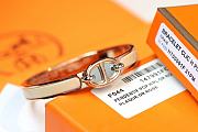 Bagsaaa Hermes Mini Clic Chaine d'Ancre bracelet beige - 1