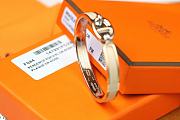 Bagsaaa Hermes Mini Clic Chaine d'Ancre bracelet beige - 2