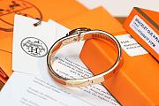 Bagsaaa Hermes Mini Clic Chaine d'Ancre bracelet orange - 2