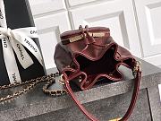 Bagsaaa Chanel Clutch with chain AP4775 Red Caviar - 15cm - 3
