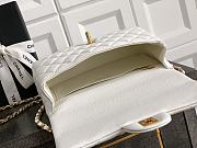 Bagsaaa Chanel Small Flap Bag With Top Handle AS5702 White - 22.5cm - 3