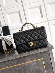 Bagsaaa Chanel Small Flap Bag With Top Handle AS5702 Black - 22.5cm - 1