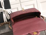 Bagsaaa Chanel Small Flap Bag With Top Handle AS5702 Red - 22.5cm - 3