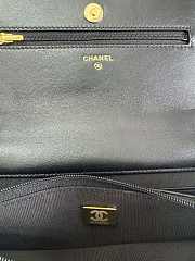 Bagsaaa Chanel Wallet On Chain Black AP4694 Shiny Lambskin - 19.2cm - 2