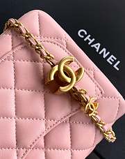 Bagsaaa Chanel Mini Flap Bag AS5758 Light Pink Lambskin - 18cm - 2