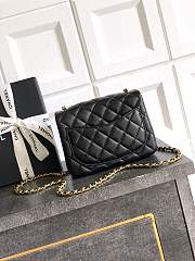 Bagsaaa Chanel Mini Flap Bag AS5758 Black Lambskin - 18cm - 2